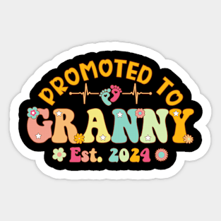 Promoted To Granny 2024 First Time New Granny Pregnancy Sticker